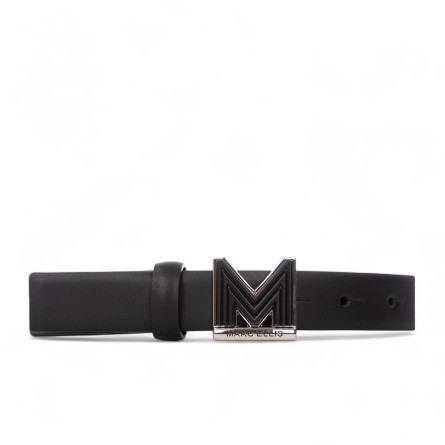 MARC ELLIS - Cintura in vera pelle con logo monogramma