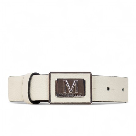 MARC ELLIS - Cintura in vera pelle con logo monogramma
