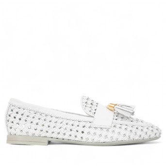 FRAU - Mocassino in pelle intrecciata