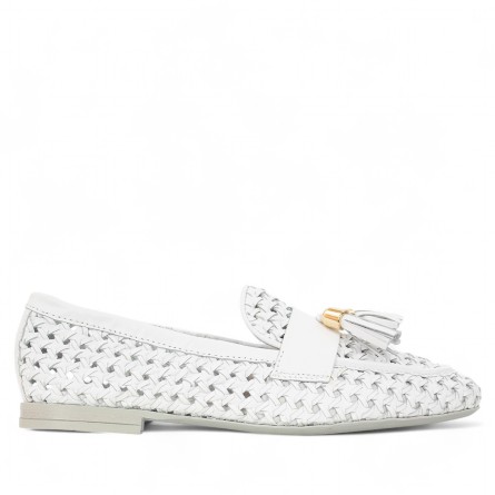 FRAU - Mocassino in pelle intrecciata