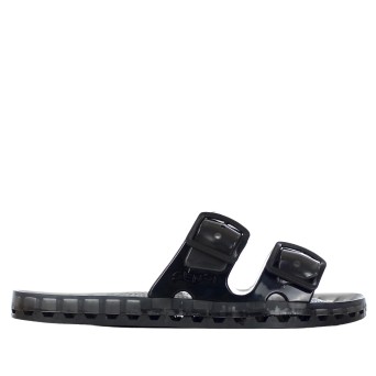 SENSI - Pantufla La Jolla Negro Fluo