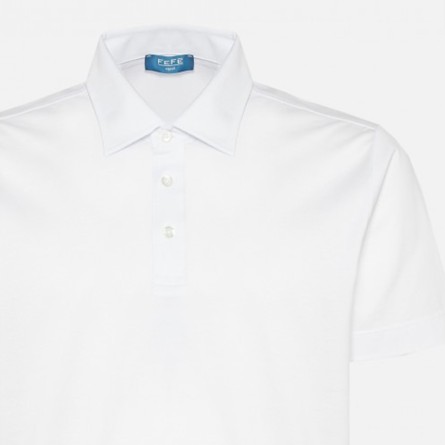 FEFÈ NAPOLI - Poloshirt mit Lisle-Garn FEFÈ NAPOLI - Poloshirt mit Lisle-Garn