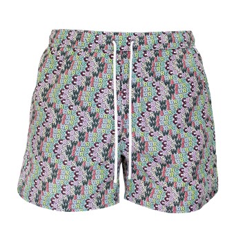 GCDS - Maillot de bain avec logo sur toute la surface