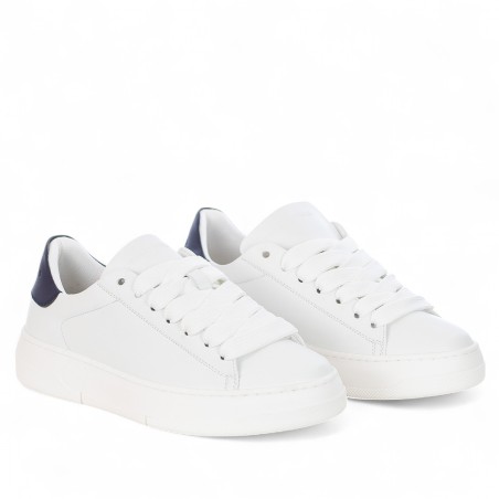 BRIAN MILLS - Faux leather sneakers with logo