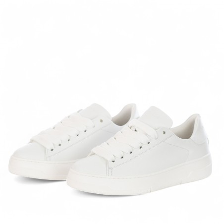 BRIAN MILLS - Faux leather sneakers with logo