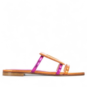 SIANOVIAROMA - Sandal laminiertes Leder
