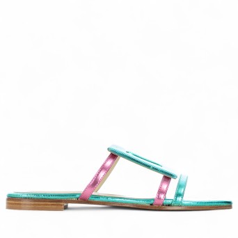 SIANOVIAROMA - Sandal laminated leather