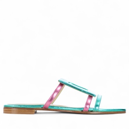 SIANOVIAROMA - Sandal laminiertes Leder