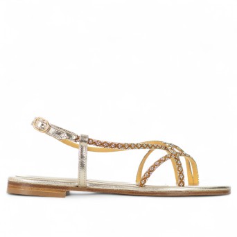 SIANOVIAROMA - Sandale flip-flop avec strass