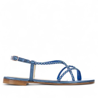 SIANOVIAROMA - Sandale flip-flop avec strass