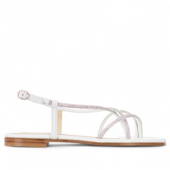 SIANOVIAROMA - Sandale flip-flop avec strass