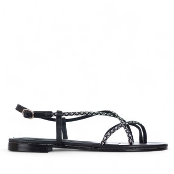 SIANOVIAROMA - Sandale flip-flop avec strass