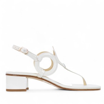 SIANOVIAROMA - Sandale flip-flop en cuir verni
