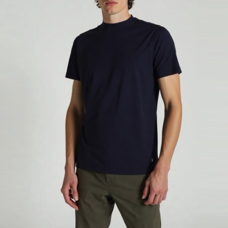 OUT/FIT - Stretchfreies T-Shirt mit Rundhalsausschnitt und Logo