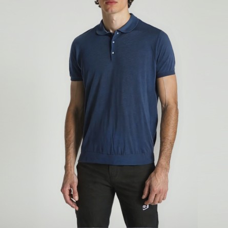 OUT/FIT - Polo de tres botones en mezcla de algodón