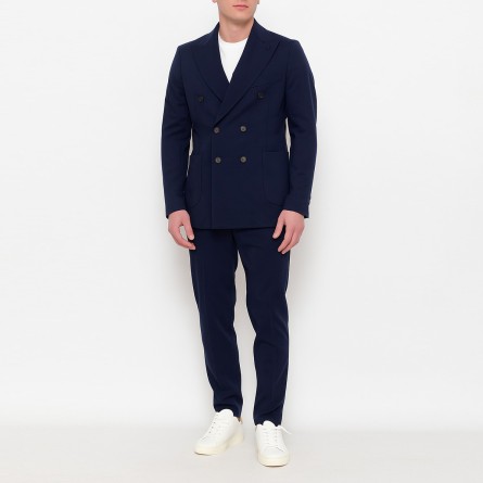 OUT/FIT - Robe en jersey de coton à double boutonnage
