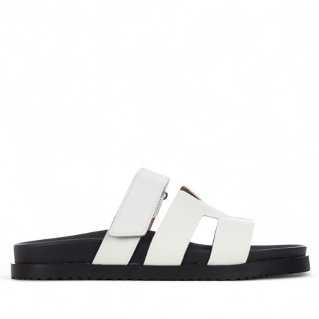 VINCENT VEGA - Calfskin leather slipper with velcro