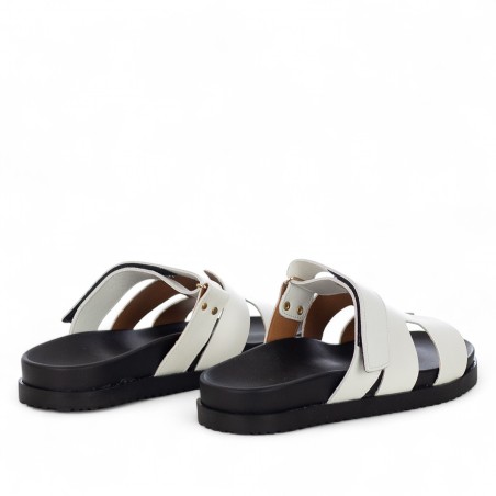 VINCENT VEGA - Zapatilla de piel de becerro con velcro