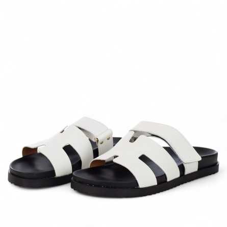 VINCENT VEGA - Calfskin leather slipper with velcro