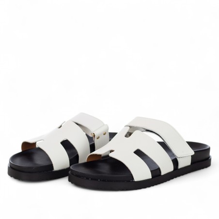 VINCENT VEGA - Zapatilla de piel de becerro con velcro