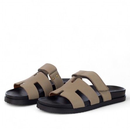 VINCENT VEGA - Zapatilla de piel de becerro con velcro