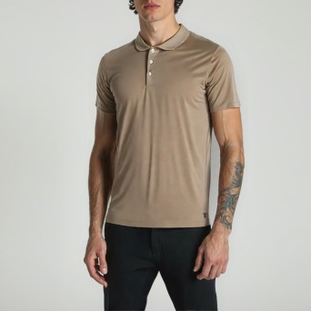 OUT/FIT - Polo a tre bottoni in cotone Supima®