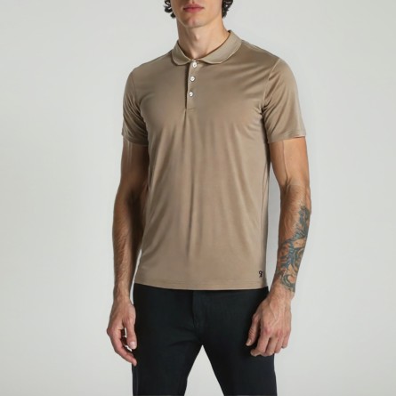 OUT/FIT - Polo a tre bottoni in cotone Supima®