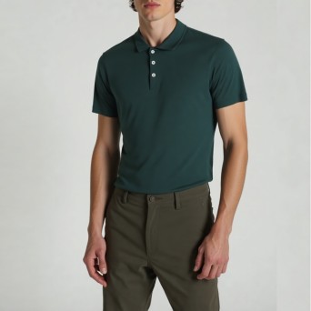 OUT/FIT - Polo a tre bottoni in cotone Supima®
