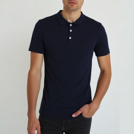 OUT/FIT - Polo a tre bottoni in cotone Supima®