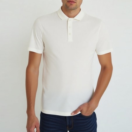 OUT/FIT - Polo a tre bottoni in cotone Supima®