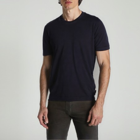 OUT/FIT - T-shirt in maglia di cotone con patch logo