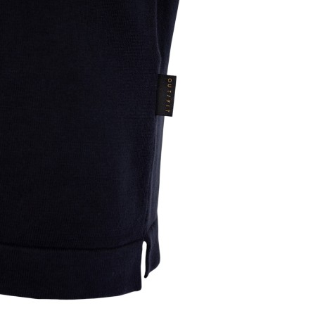 OUT/FIT - T-shirt in maglia di cotone con patch logo OUT/FIT - T-shirt in maglia di cotone con patch logo