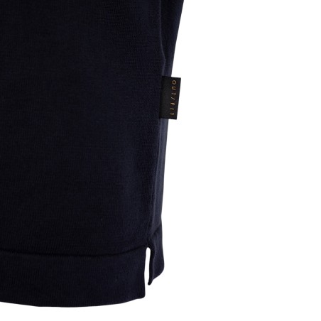 OUT/FIT - T-shirt in maglia di cotone con patch logo