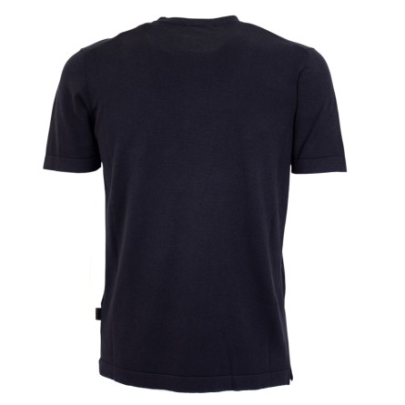 OUT/FIT - T-shirt in maglia di cotone con patch logo OUT/FIT - T-shirt in maglia di cotone con patch logo