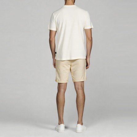 OUT/FIT - T-shirt in maglia di cotone con patch logo OUT/FIT - T-shirt in maglia di cotone con patch logo