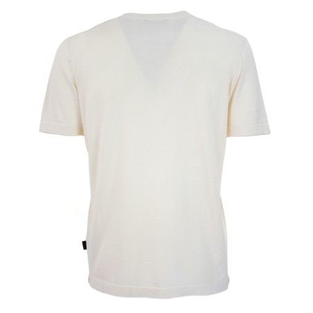 OUT/FIT - T-shirt in maglia di cotone con patch logo