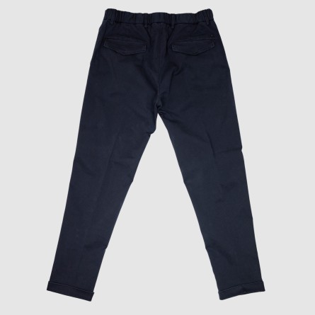 OUT/FIT - Pantalone con coulisse e risvolto