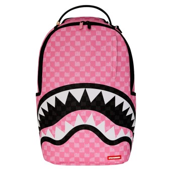 SPRAYGROUND - Backpack PINK AND BLACK DRIP CHECK DLXSV