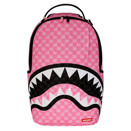 SPRAYGROUND - Backpack PINK AND BLACK DRIP CHECK DLXSV