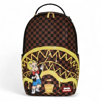 SPRAYGROUND - Backpack RICHIE RICH GOLD SHARKMOUTH DLXSV