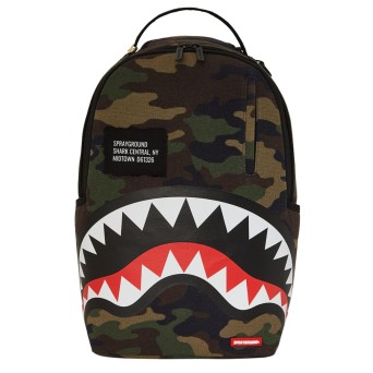 SPRAYGROUND - Backpack SHARK CENTRAL CAMO DLXS
