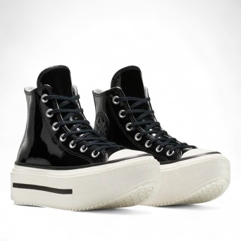 CONVERSE - Turnschuhe Chuck Taylor All Star Lift Double Stack Plattform Lackleder 2
