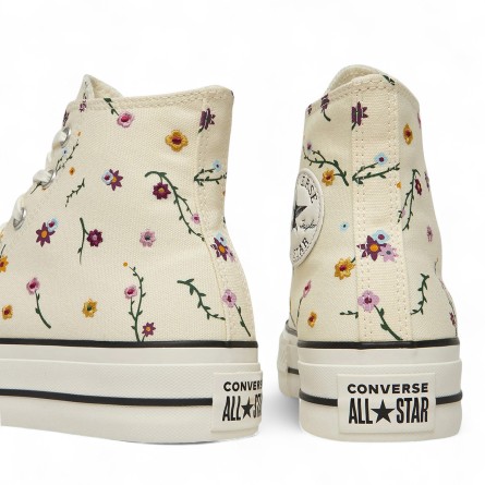 CONVERSE - Sneakers Chuck Taylor All Star Lift Platform Embroidered Blooms