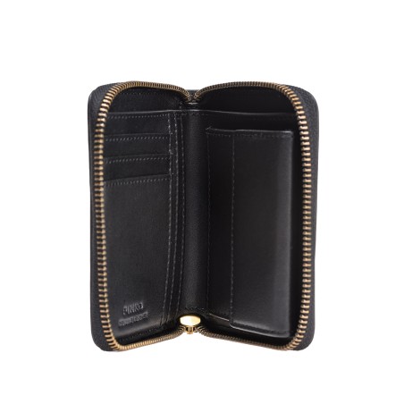 PINKO - Love Birds Diamond Cut Leather Wallet