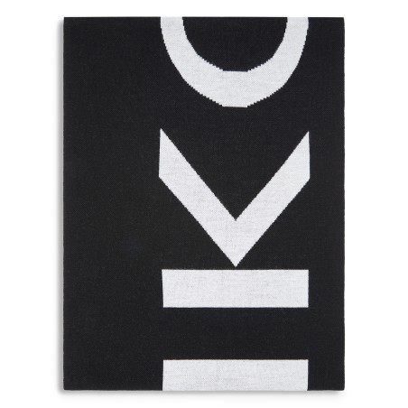 PINKO - Wool blend scarf with lettering logo