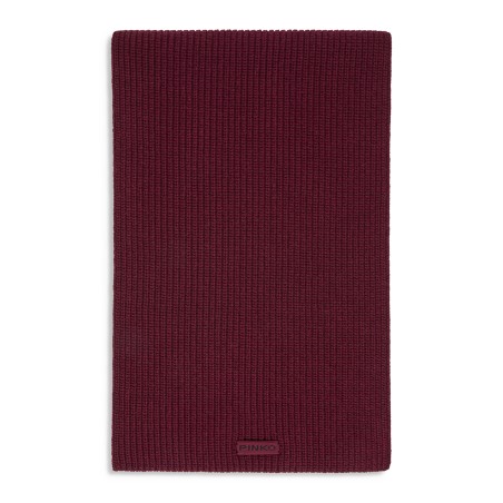 PINKO - Schal aus Wollmischung mit Logoaufnäher