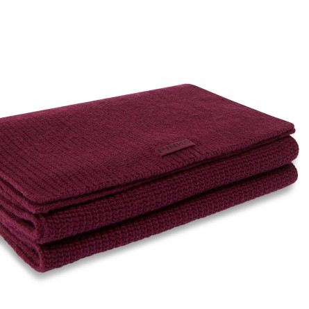 PINKO - Wool blend scarf with logo patch