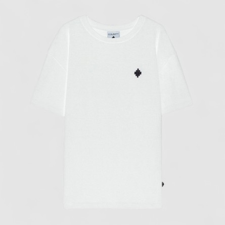 COUNTY OF MILAN - T-Shirt effet délavé avec logo