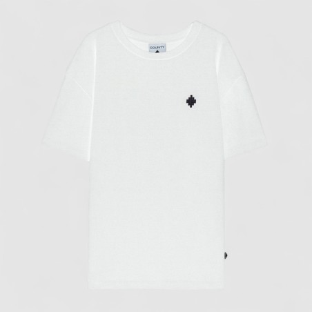 COUNTY OF MILAN - Washed Effecty T-Shirt with Logo