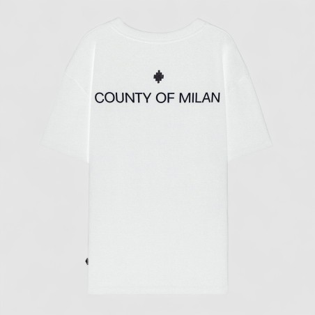 COUNTY OF MILAN - Washed Effecty T-Shirt with Logo